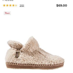 LL Bean Slippers size 9